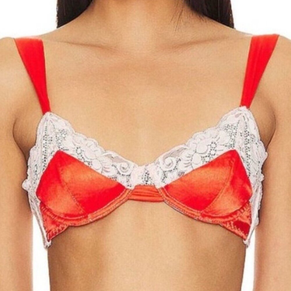 NWT Free People X HAH Bra + Panty Set After Hours Bra 30-38B Fly Girl Panty S M - Picture 4 of 15